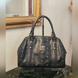 MCM Black Leather Handbag